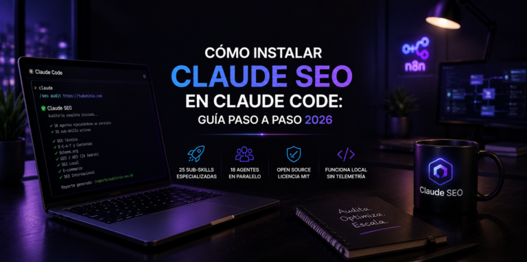 Terminal de Claude Code ejecutando la instalación del plugin Claude SEO