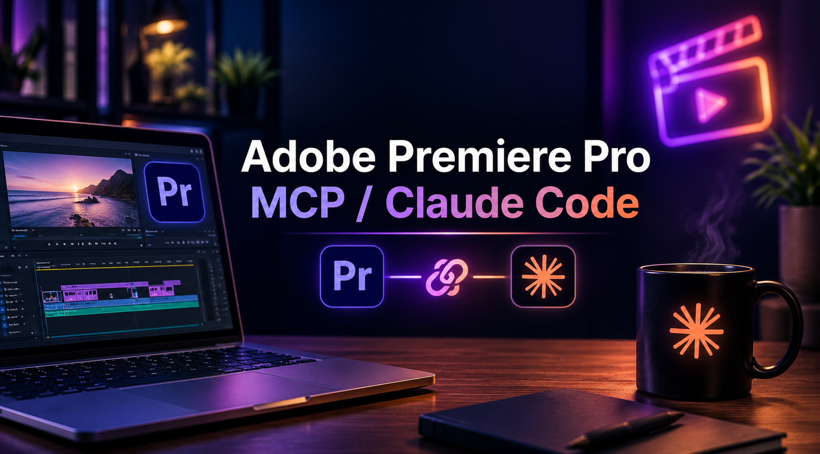 Adobe Premiere Pro conectado con MCP y Claude Code para automatizar flujos de edición de video mediante inteligencia artificial.